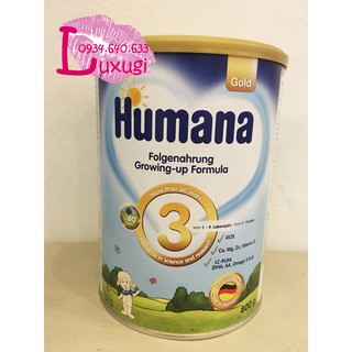 Sữa bột Humana Gold Đức số 3 800gram từ 1 đến 9 tuổi