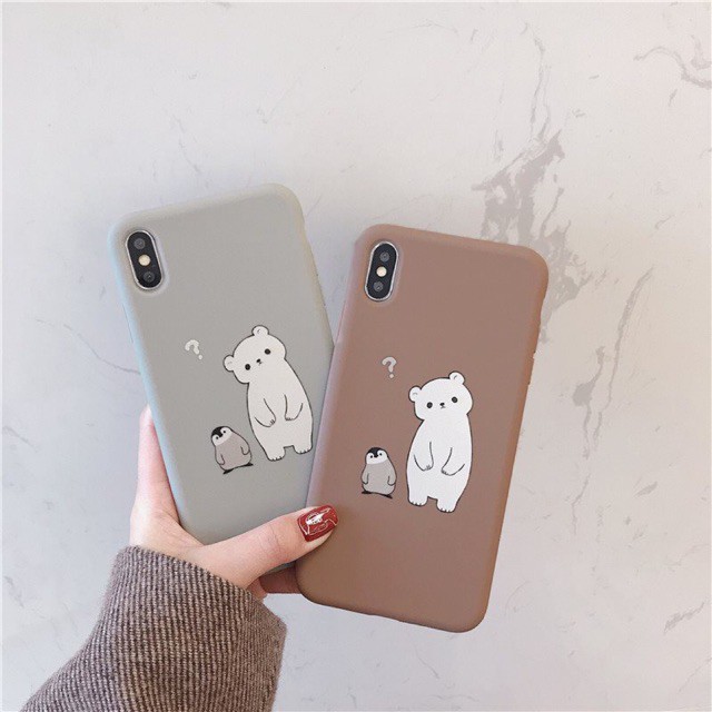 Ốp lưng iphone Gấu yêu TPU trơn dẻo mềm 5/5s/6/6plus/6s/6splus/7/7plus/8/8plus/x/xr/xs/11/12/pro/max/plus/promax | BigBuy360 - bigbuy360.vn