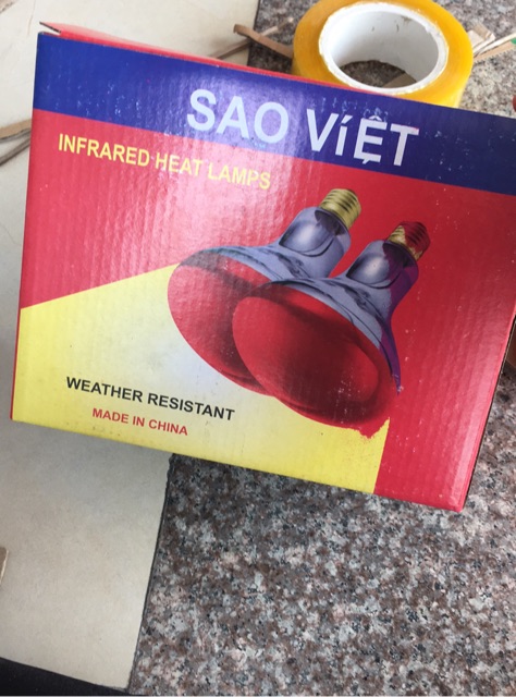 Bóng úm gà dành sưởi ấm gia súc, gia cầm 45W, 75W, 100W, 150W, 175W, 200W, 250W | BigBuy360 - bigbuy360.vn