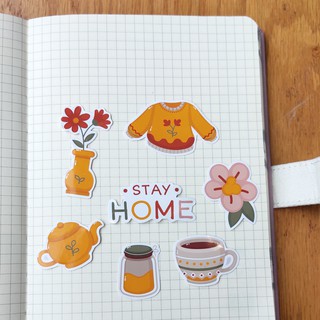 SET STICKER HYGGE TIME TRANG TRÍ SỔ BULLET JOURNAL, DÁN ĐIỆN THOẠI, MÁY TÍNH