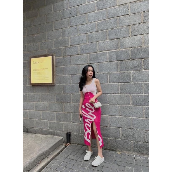 Váy barbie ôm body hot hit hàng Thái  màu khác order
