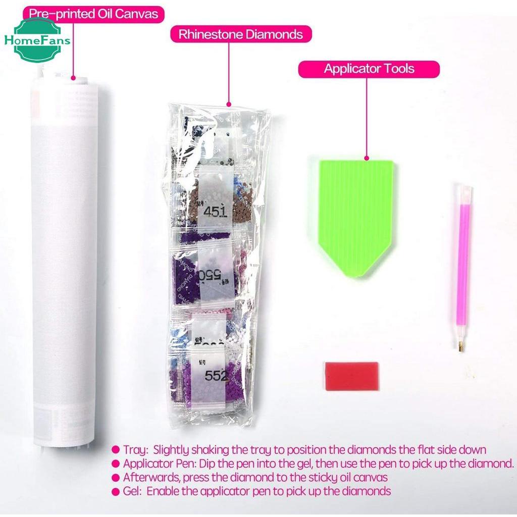 Bộ tranh đính đá 5D họa tiết cá heo độc đáo kích thước 30 &quot;x 40&quot; dùng trang trí nhà cửa