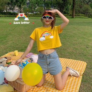 Áo croptop cầu vồng bigsize