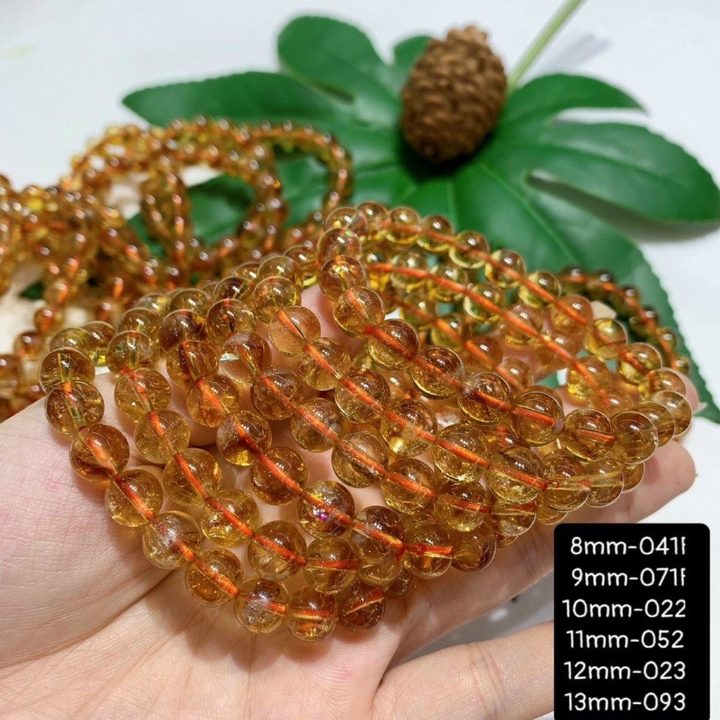 Vòng Tay Thach Anh Vàng 3A 8-13mm Vừa Cập Bến