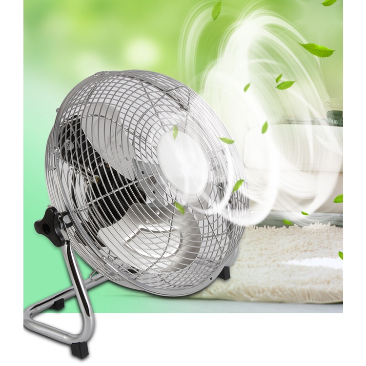 Quạt điện công nghiệp 12 inch cánh sắt động cơ đồng 8W, công suất lớn mạnh mẽ smart_homehome NH9460