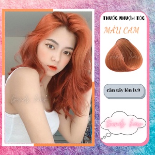 Thuốc nhuộm tóc màu đỏ cam - orange red cần dùng thuốc tẩy tóc |trends hair |