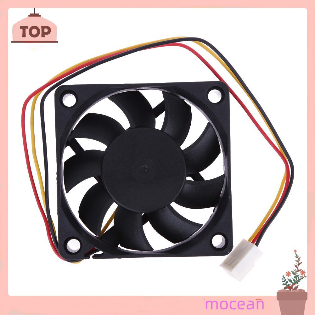 Quạt Tản Nhiệt Mocean 60x60 X 15mm 3 Pin 12v Màu Đen Chuyên Dụng Cho Máy Tính