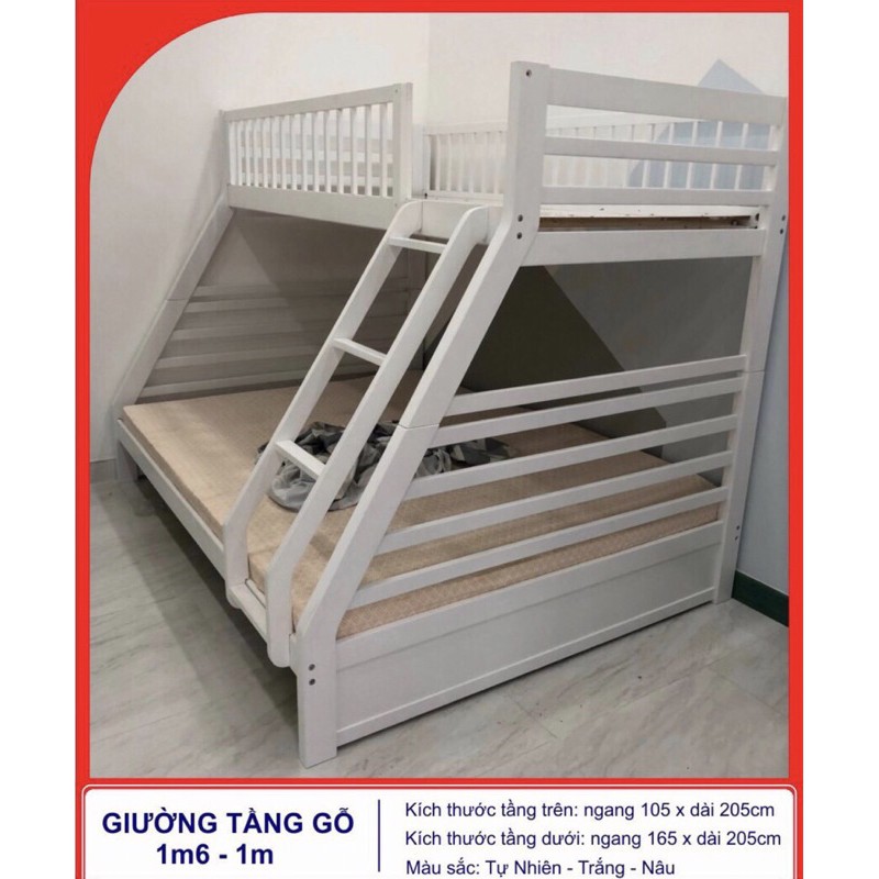Giường Tầng 1m6 x 1m