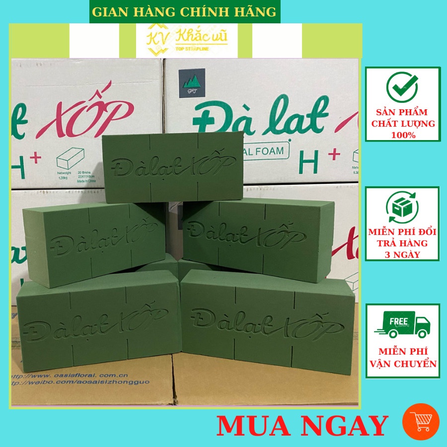 Freeship - Sỉ Giá Gốc Thùng Xốp Đà Lạt cắm hoa tươi, hoa sáp Thùng 20 viên