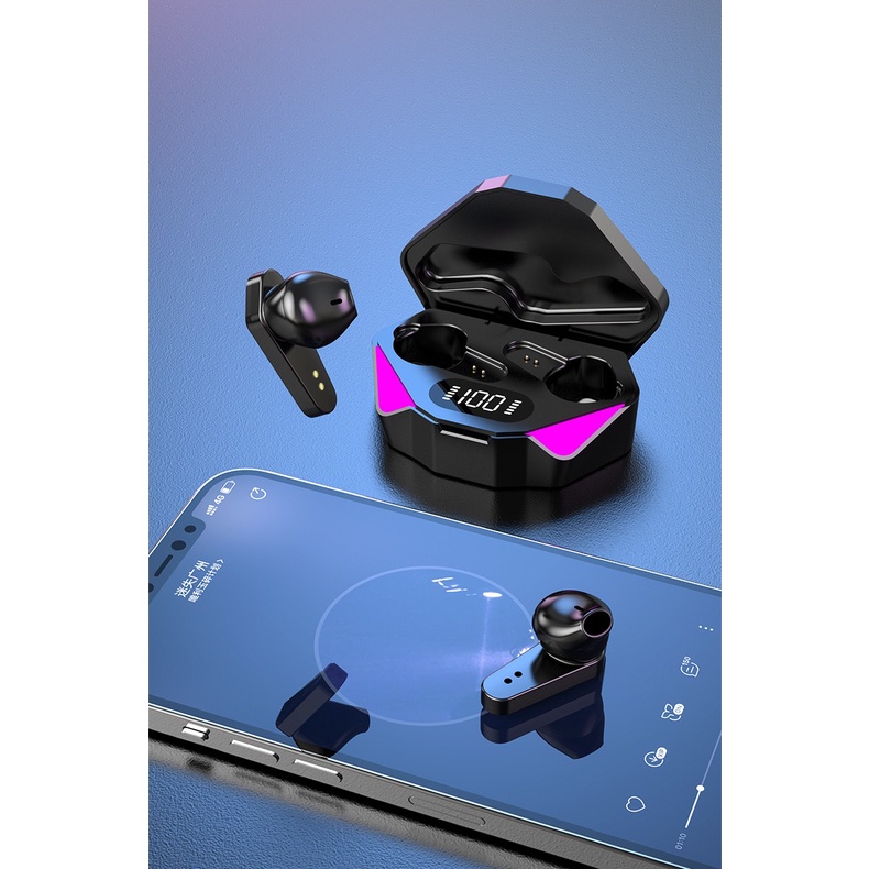 Tai nghe Bluetooth Gaming không dây Amoi X15 TWS cảm biến chạm, không có độ trễ
