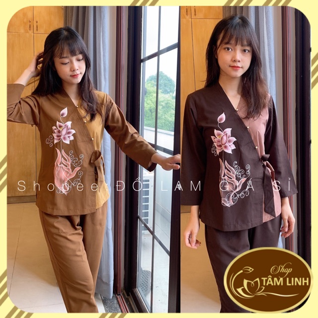 ĐỒ LAM ĐI CHÙA  XÉO NƠ PHỐI SEN VẼ GIÁ RẺ VÔ ĐỊCH