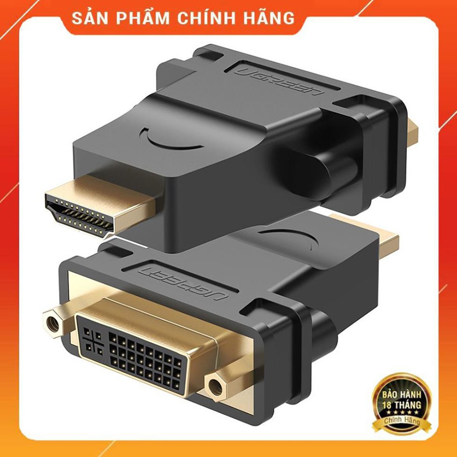 Đầu chuyển đổi HDMI sang DVI-I âm Ugreen 20123 chính hãng - HapuStore