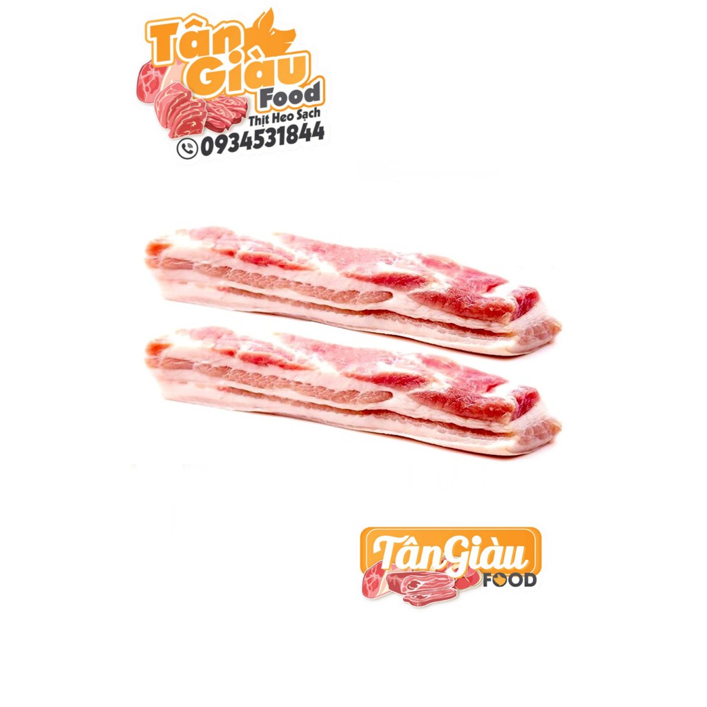 1 Kg Thịt Ba Rọi Heo Tươi  - Thịt Heo Nóng Tân Giàu Food - Giao Nhanh HCM 2H quận Tân Phú