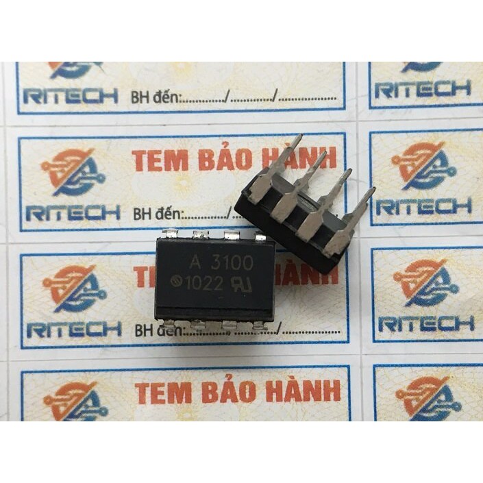 A3100, HCPL-3100, HP3100 OPTOCOUPLER GATE DRIVER DIP-8