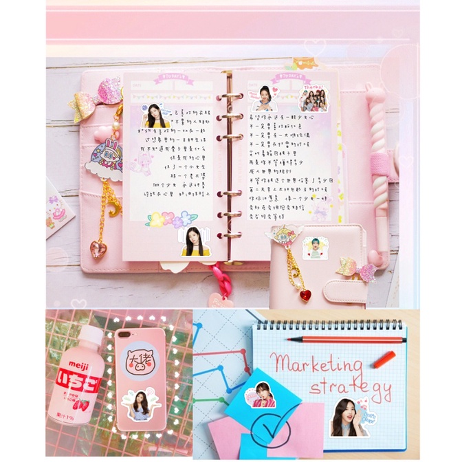 Bộ 40 Sticker Nhóm Nhạc TWICE Kpop Chống Thấm Nước