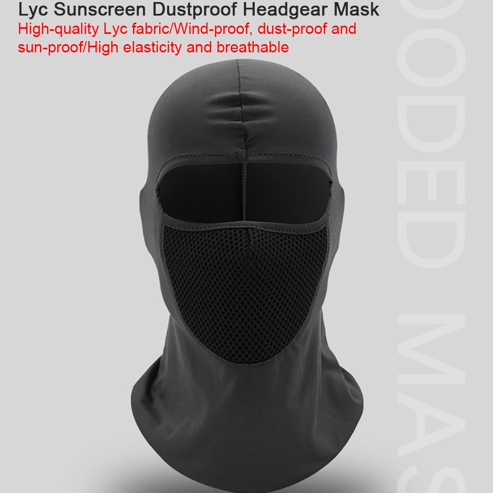 Khẩu Trang Chống Nắng Chống Tia UV Mềm Mại Thoáng Khí Thân Thiện Với Làn Da Dùng Khi Chạy Xe Ngoài Trời