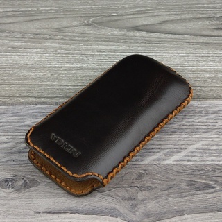 Bao Da Rút Nokia 6700 / 6500c Da Bò Nâu Đất