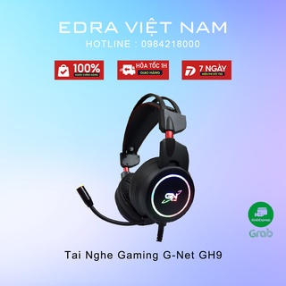 Tai nghe gaming g-net gh9 - đèn led rgb - bass cực căng - âm thanh giả lập 7.1 - bảo hành 12 tháng - lỗi 1 đổi 1