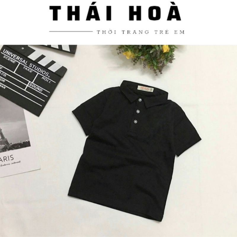 Áo thun Polo bé trai size 7_20kg chất cotton 4 chiều chuẩn shop co giãn thoải mái