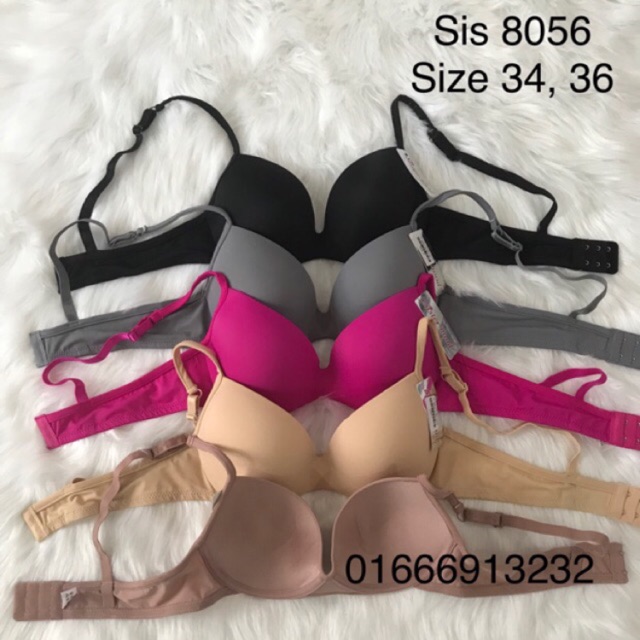 [Chuẩn Thái Lan] Áo ngực, bra đệm mỏng có gọng dây mảnh Thái Lan Sisterhood 8056 vải mát cup b | BigBuy360 - bigbuy360.vn