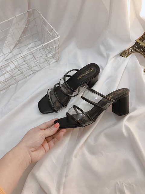 ☘️ HÀNG FULLBOX CÓ SẴN☘️ Guốc mika 2 cầu 6cm