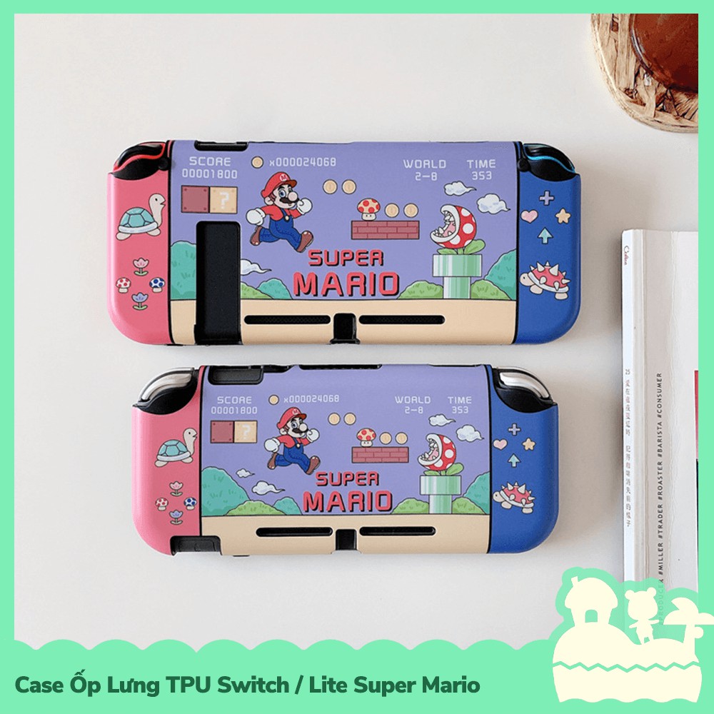 [Sẵn VN] Phụ Kiện Case Ốp Lưng Nintendo Switch / Switch Lite TPU Dẻo Super Mario Đa Sắc