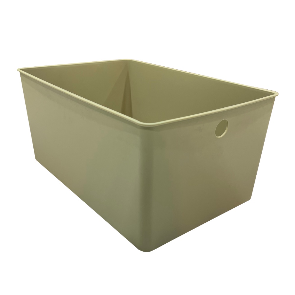 HomeBase STACKO Hộp đựng đồ bằng nhựa size L MILD W21.5xD33.5xH15.5cm màu xanh lá