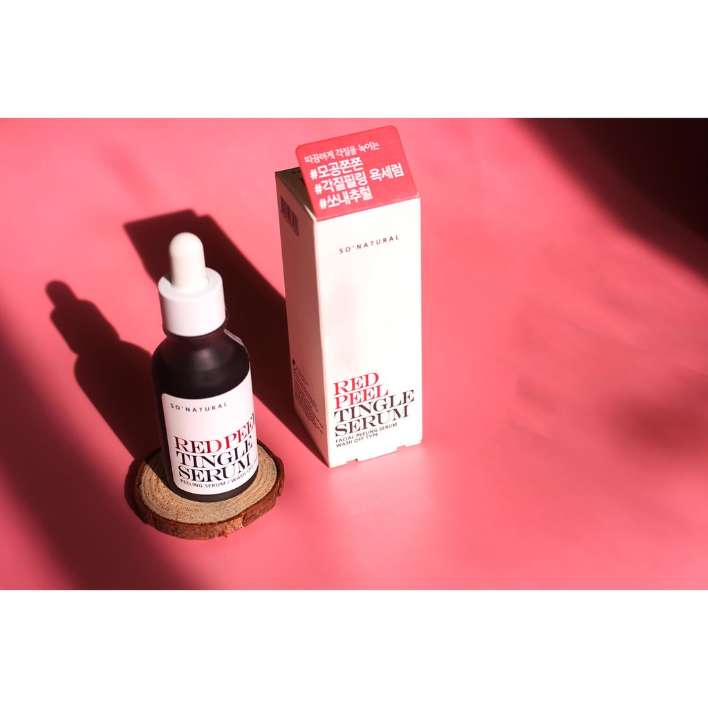 Serum Tái Tạo Phục Hồi Da Sinh Học So Natural Red Peel Tingle Serum _ So Natural Chính Hãng