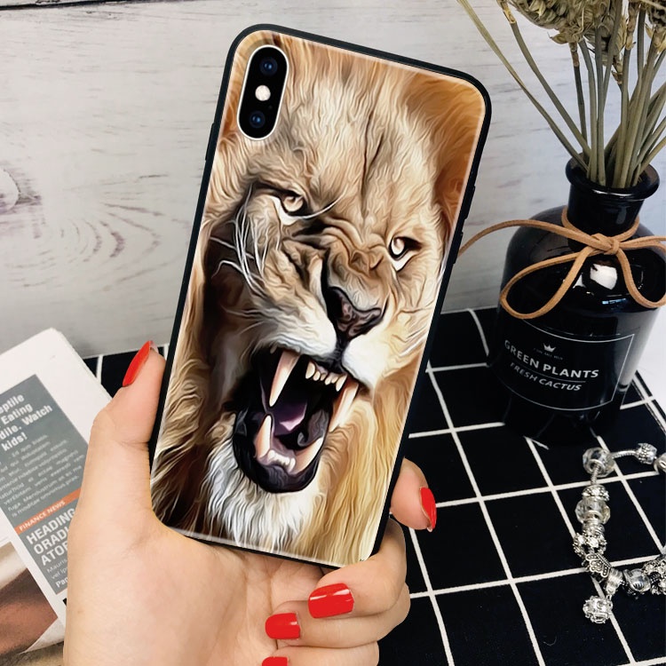Ốp Lưng Iphone 8 plus chống bẩn Hình Hổ Báo Sư Tử_36 5/5s/6/6plus/7/8/7plus/8plus/x/xs/xs max/11/11pro max