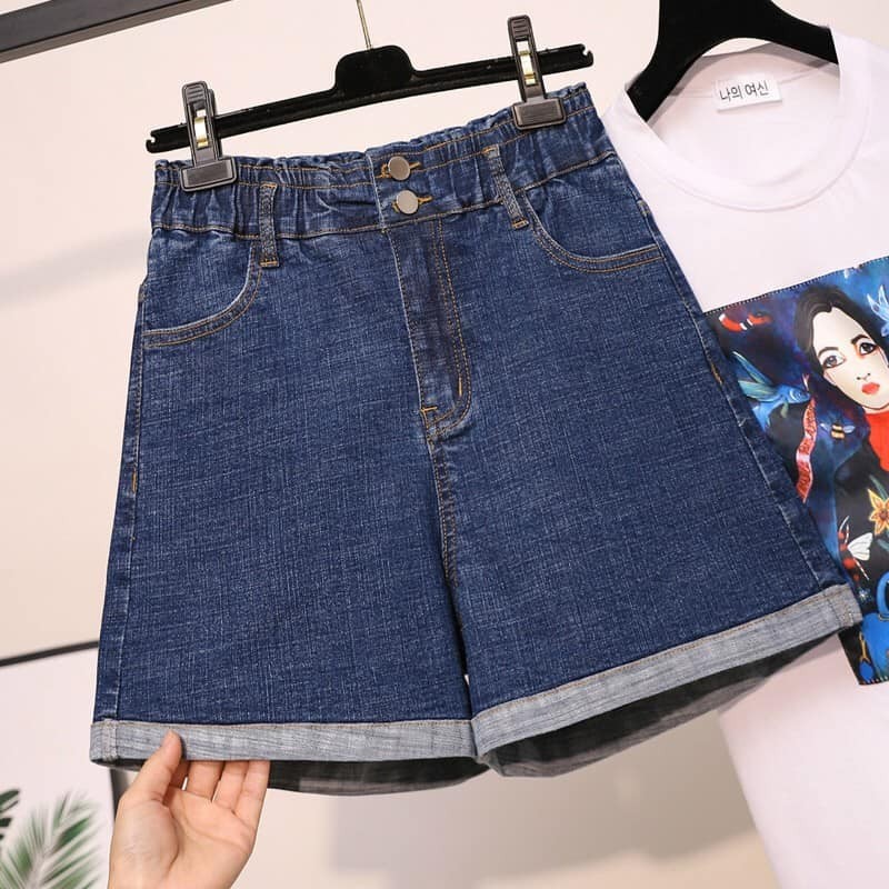 QM4A64 - Quần jean ngắn nữ cho người mập - giá 330k