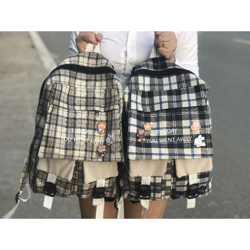 BALO CARO THE DAY ULZZANG (tặng kèm sticker) -Balo đi học dễ thương
