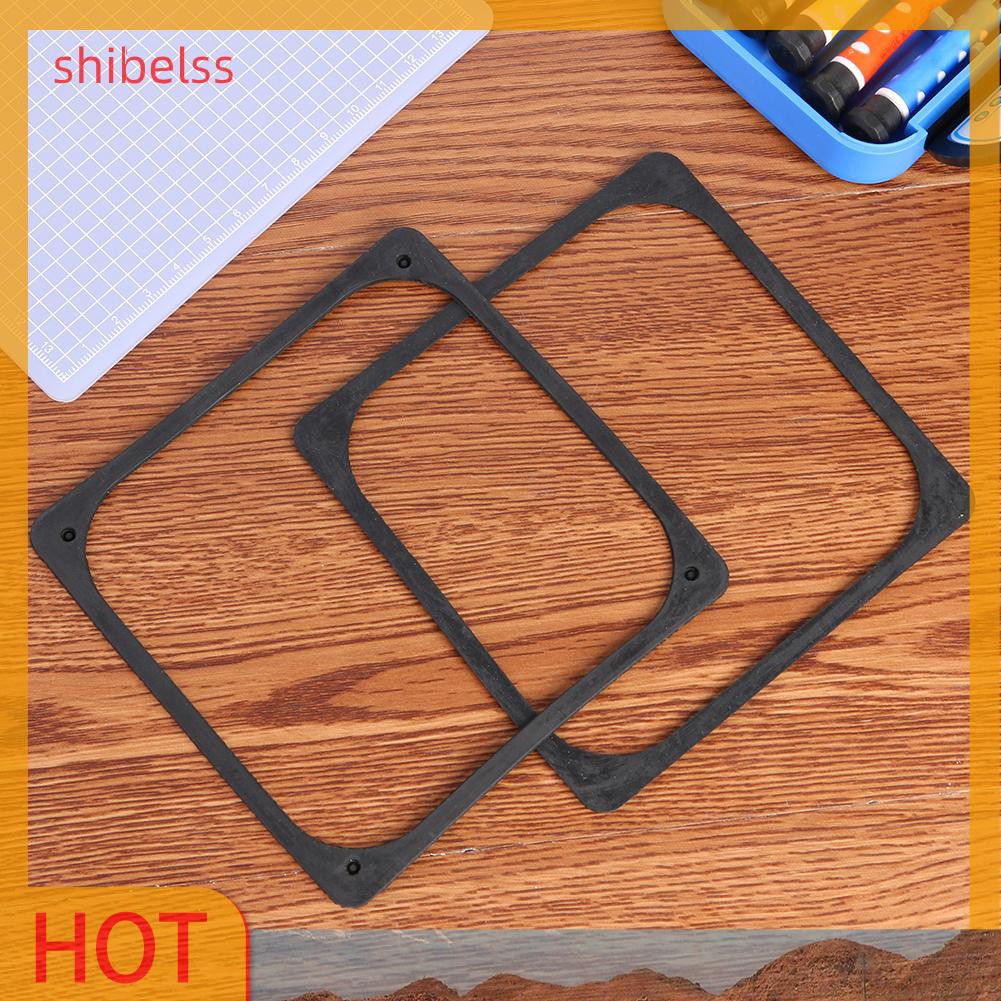 （ʚshibelss）2pcs 120x120mm Anti Vibration Silicone Rubber Fan Gasket for PC Case Fan