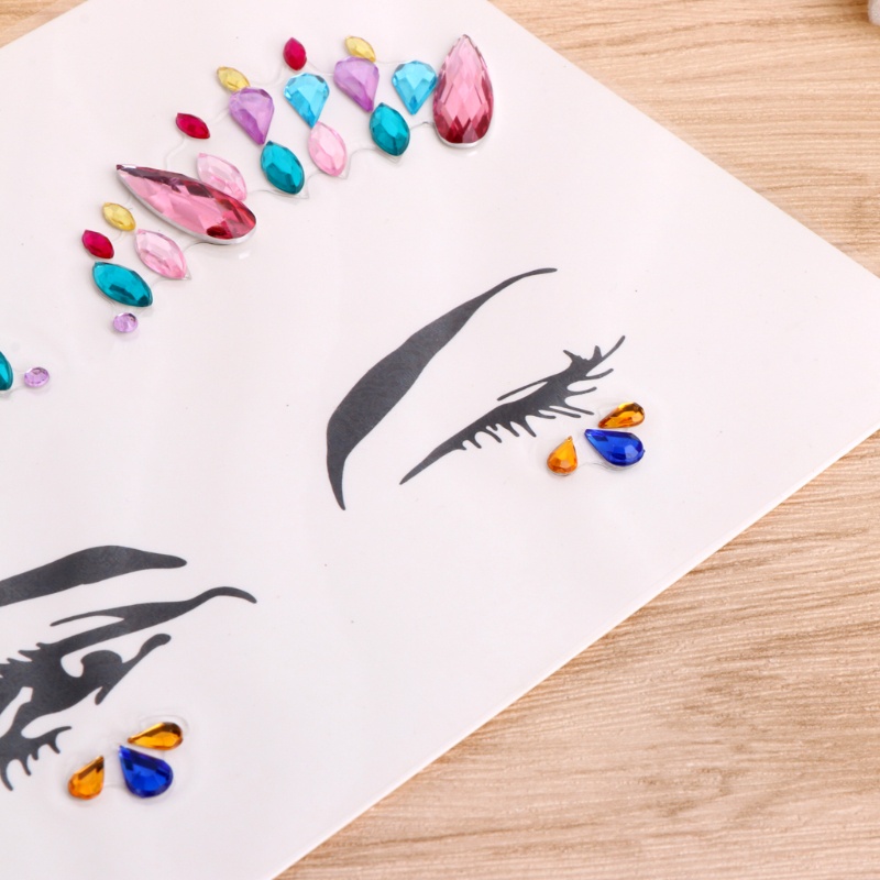 Miếng Dán Hình Xăm Tạm Thời Đính Đá Pha Lê Đẹp Mắt