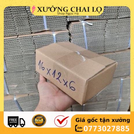 Hộp Carton Giá Rẻ ❤ GIÁ RẺ NHẤT ❤ [16x12x6] Thùng Hộp Carton Đóng Gói Hàng , phụ kiện du lịch