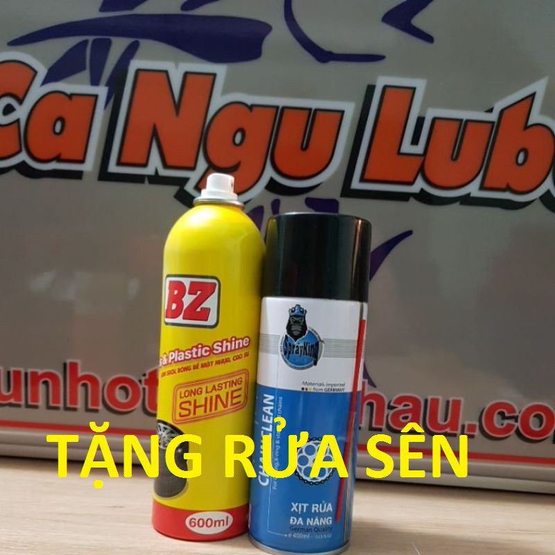 [TẶNG KÈM CHAI VỆ SINH SÊN 400ML]Xịt bóng lốp xe BZ, phục hồi nhựa nhám BZ