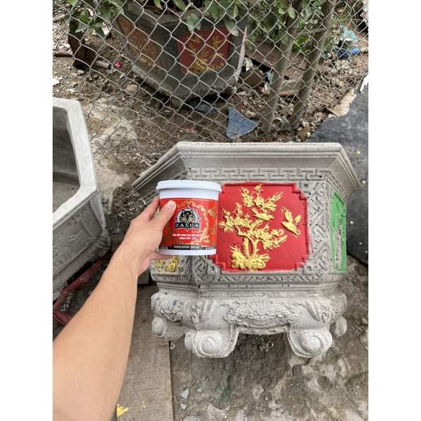 Nhũ vàng 24k ZAXUA siêu ánh kim hộp 1kg