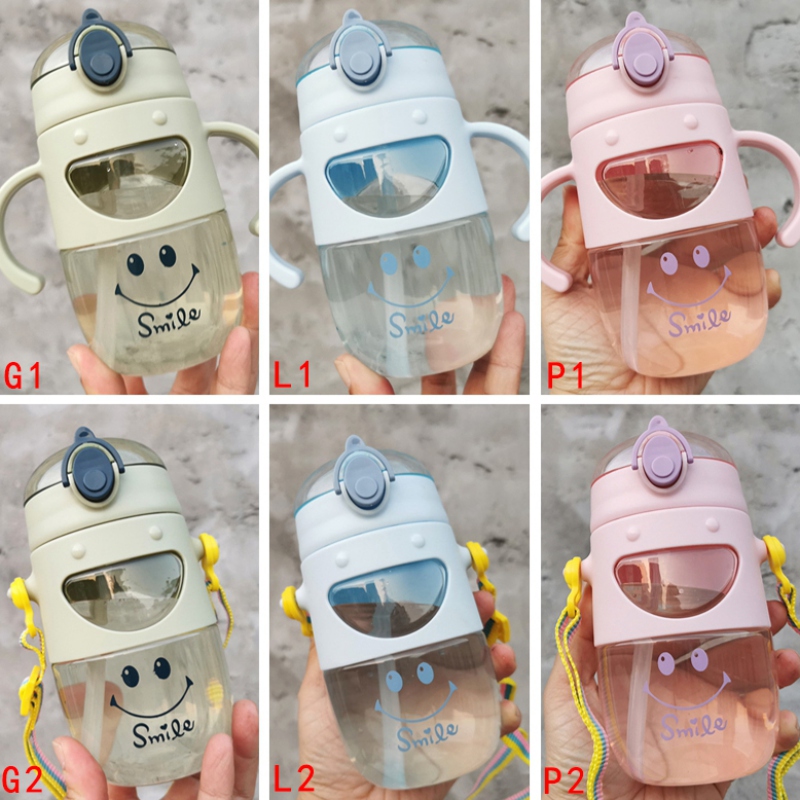 Bình Nước In Họa Tiết Chữ Dễ Thương Cho Bé