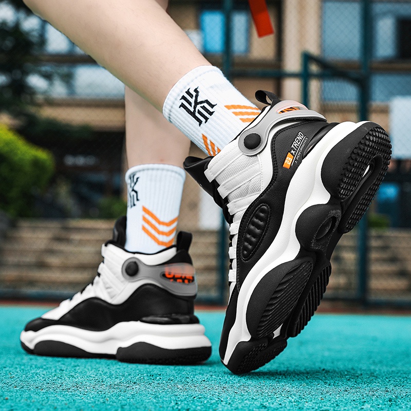 Giày Bóng Rổ Thoáng Khí Chống Trượt Thời Trang Thu Đông Phong Cách Mới Cho Nam