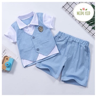 Set Công Tử Cao Cấp Phong Cách Cơ Trưởng Hàn Quốc Lịch Lãm Nhà MiDuKid