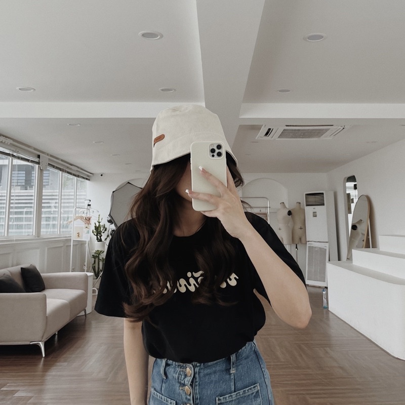 LAROSABYH Mũ bucket phong cách Hàn Quốc