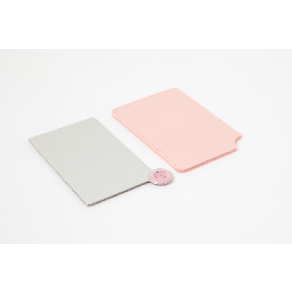 Gương Soi Cầm Tay ARTBOX Hàn Quốc Họa Tiết Quả Đào Có Bao Da Bảo Vệ