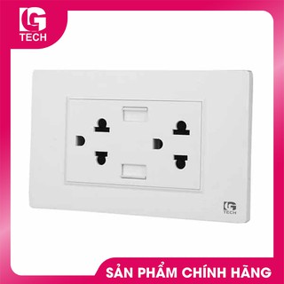 Ổ điện âm tường mặt đôi có cổng USB LG tech LG-G1.1-118 - chuẩn Việt Nam