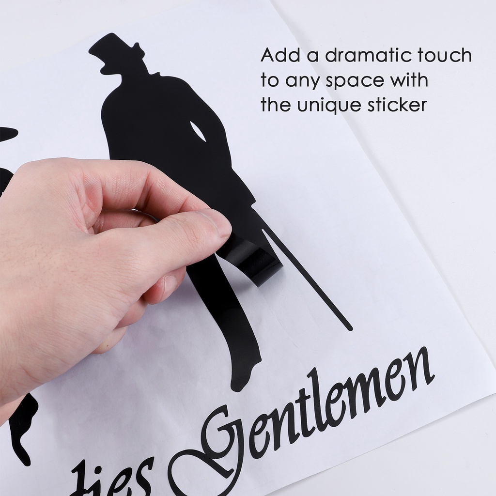 [CHOO] Ladies Gentlemen Toilet WC Bathroom Door Sign PVC Wall Stickers House Decoration Wallparper