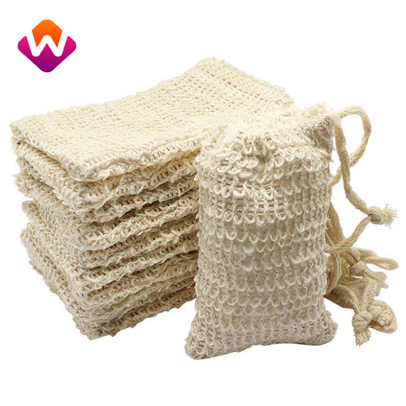 1 túi đựng xà phòng bằng sisal tự nhiên dễ dàng tẩy tế bào chết