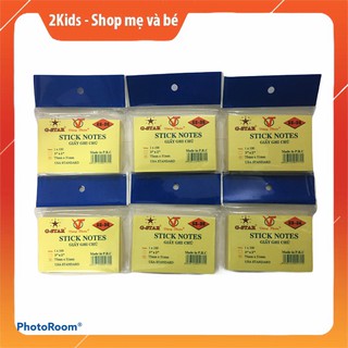 Giấy note ghi chú GSTAR nhiều mẫu-loại 100 tờ