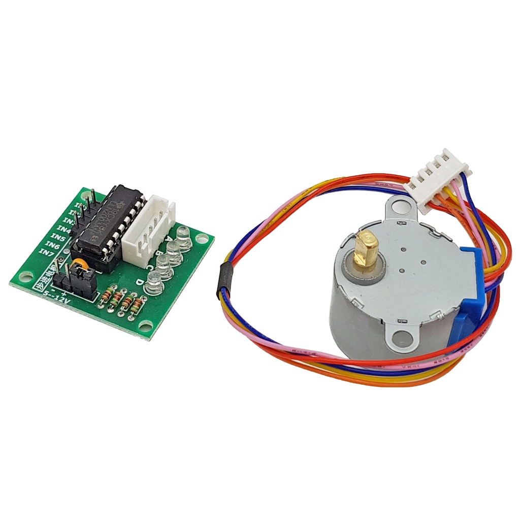 Mạch Điều Khiển Động Cơ Bước ULN2003 + Động Cơ Bước 5V