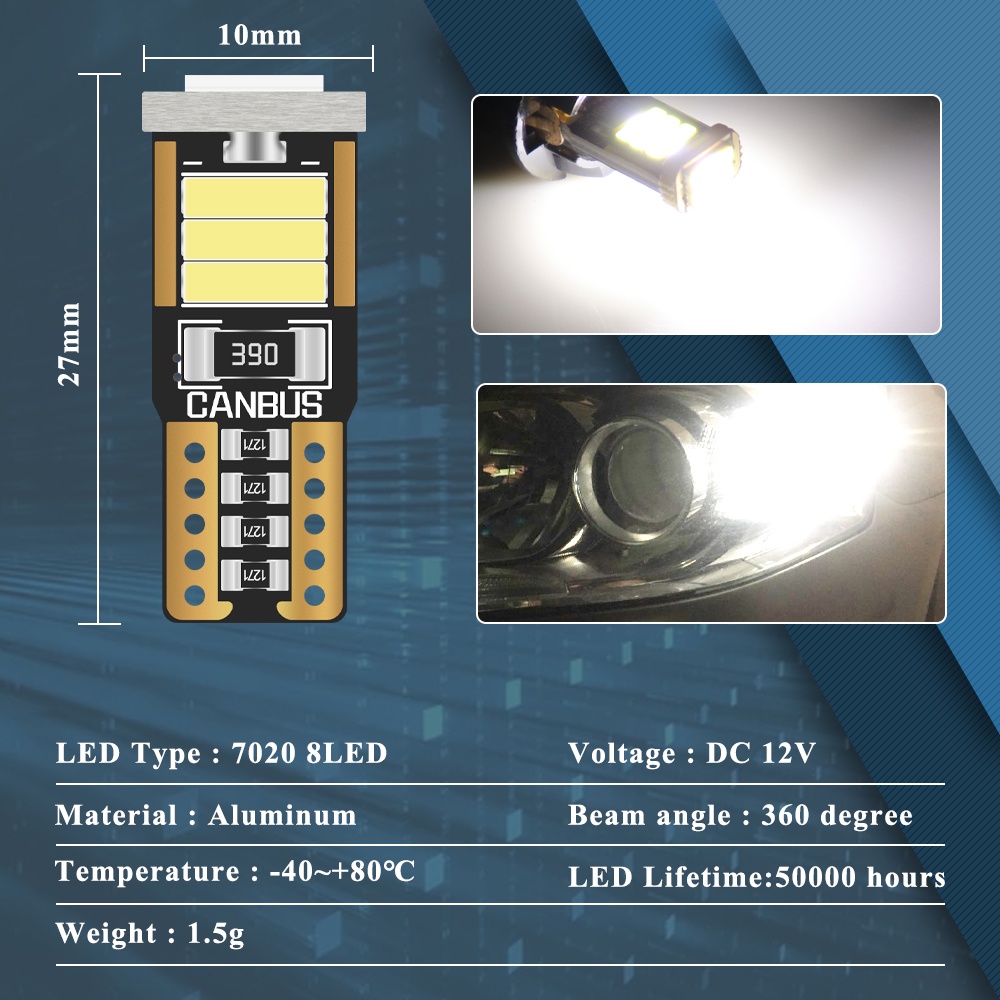T10 Led bulb kevanly 12V for car