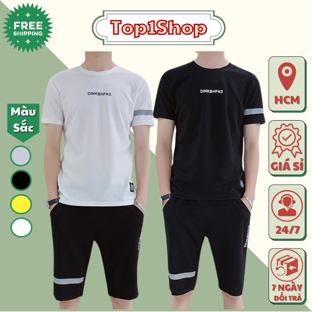 đồ bộ nam DINKBHFKS chất thun cao cấp siêu mát mùa hè đủ size nam nữ