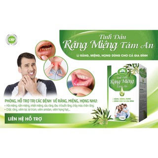 {SẢN PHẨM CHÍNH HÃNG} Tinh dầu răng miệng Tâm An