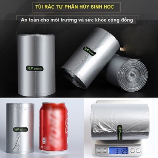 Cuộn 110 túi rác sinh học tự hủy giá xưởng